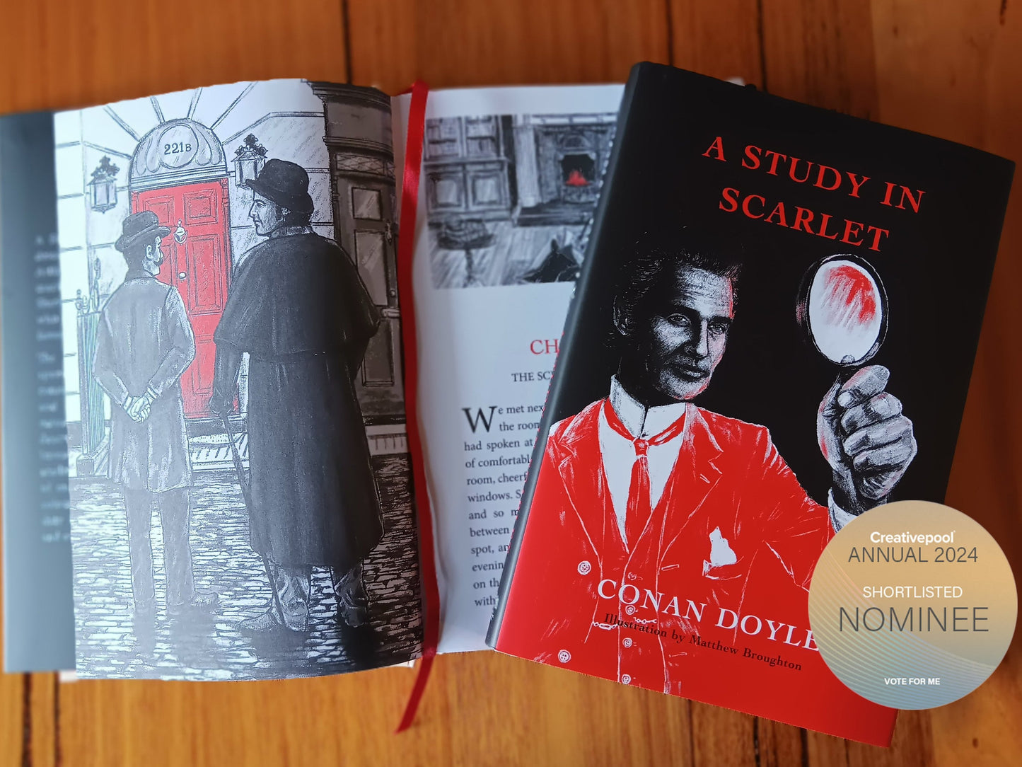 Classic book, A Study in Scarlet by Sir Arthur Conan Doyle