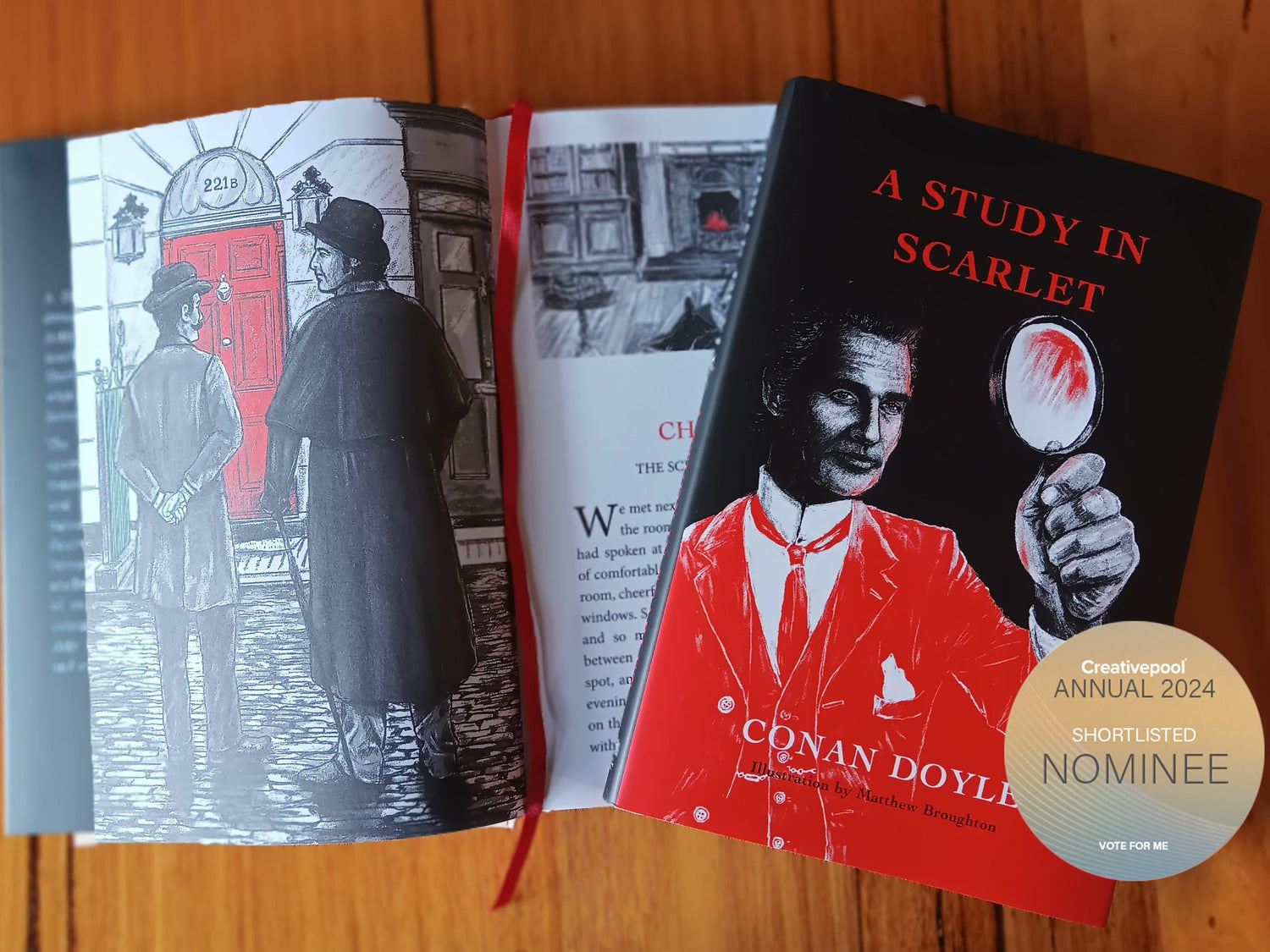 Classic book, A Study in Scarlet by Sir Arthur Conan Doyle