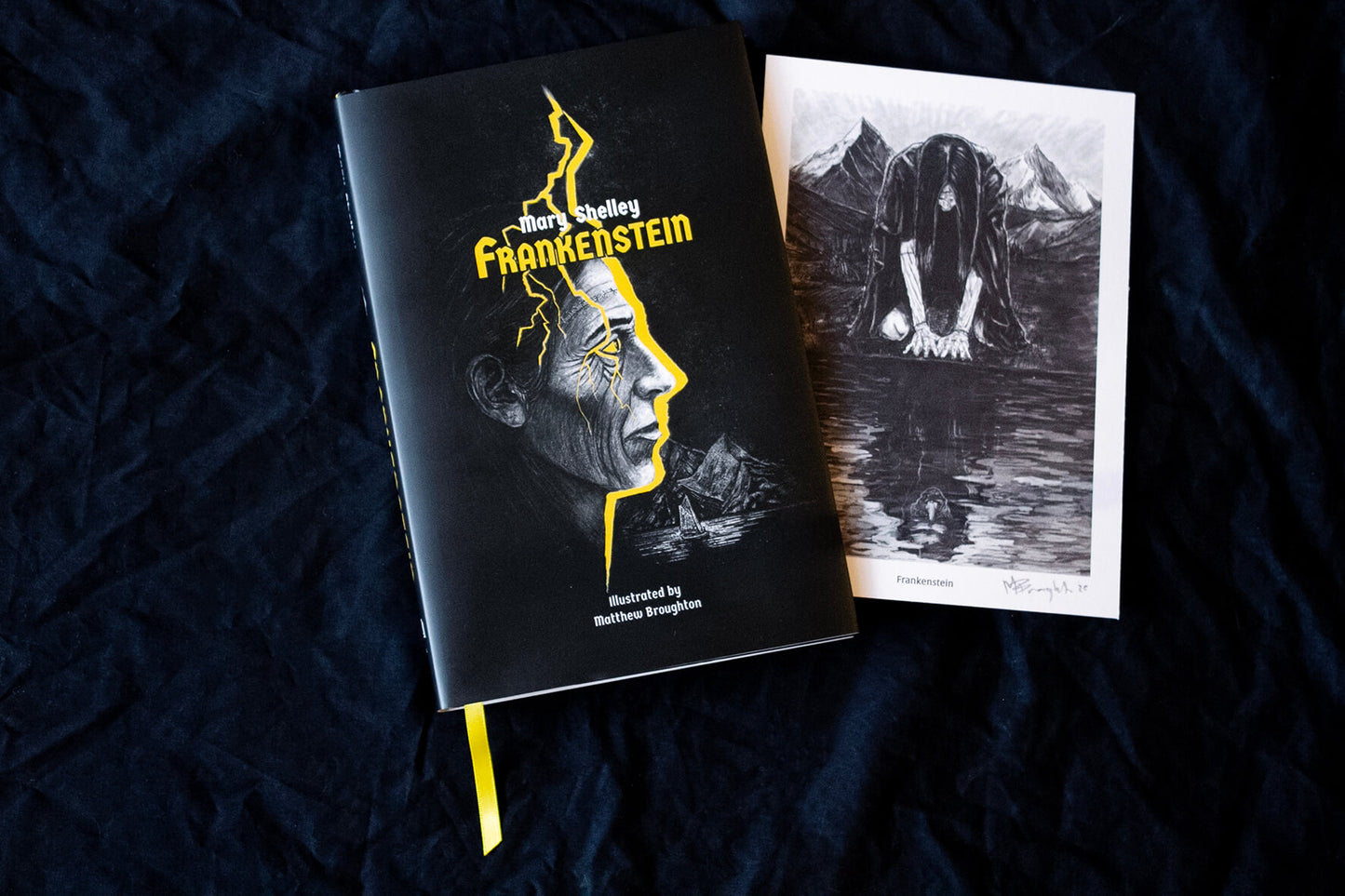 Frankenstein and A Study in Scarlet Signed with A5 print